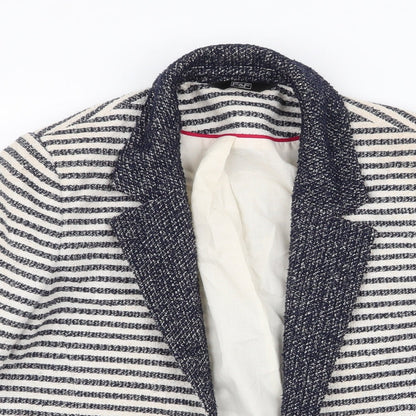 F&F Womens Ivory Striped  Jacket  Size 12