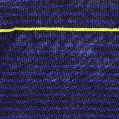 Tesco Boys Blue Round Neck Striped Acrylic Pullover Jumper Size 3-4 Years   - Chenille
