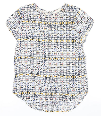 Womens UK Size 4 H&M Multicoloured Basic Blouse