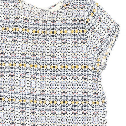 Womens UK Size 4 H&M Multicoloured Basic Blouse