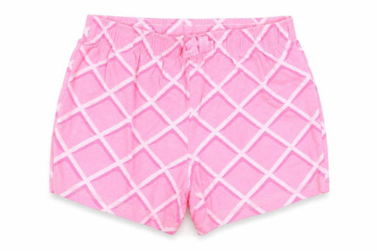 Debenhams Girls Pink Argyle/Diamond Cotton Cami Sleep Shorts Size 18-24 Months  Pullover