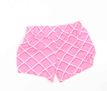 Debenhams Girls Pink Argyle/Diamond Cotton Cami Sleep Shorts Size 18-24 Months  Pullover