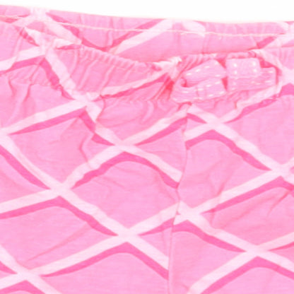 Debenhams Girls Pink Argyle/Diamond Cotton Cami Sleep Shorts Size 18-24 Months  Pullover
