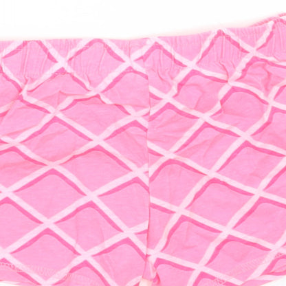 Debenhams Girls Pink Argyle/Diamond Cotton Cami Sleep Shorts Size 18-24 Months  Pullover