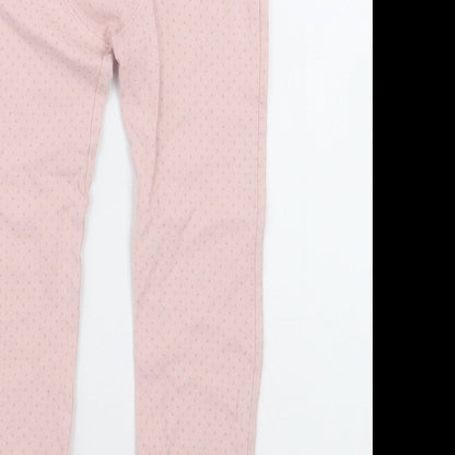 NEXT Girls Pink Polka Dot Cotton Cami Pyjama Pants Size 5-6 Years  Pullover