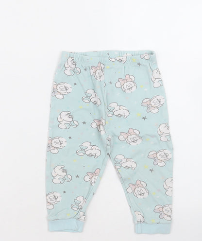 George Girls Green Geometric Cotton Cami Pyjama Pants Size 18-24 Months  Pullover - Minnie Mouse