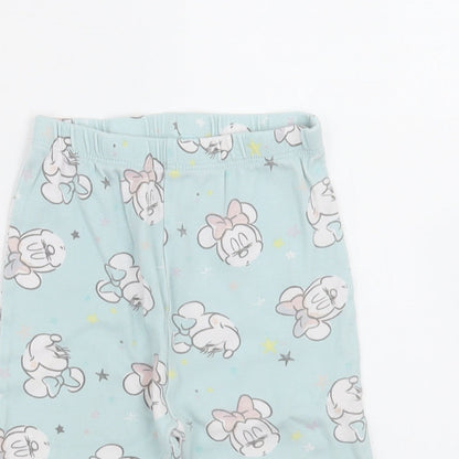 George Girls Green Geometric Cotton Cami Pyjama Pants Size 18-24 Months  Pullover - Minnie Mouse