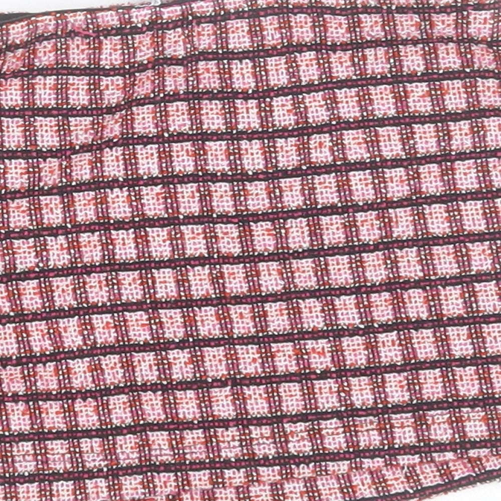 Primark Girls Pink Check Polyester A-Line Skirt Size 2 Years  Regular Button