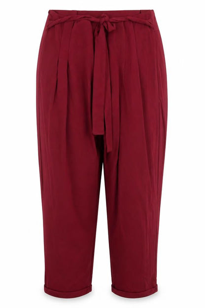 Womens UK Size XL Preworn Regular Fit  Red Trousers