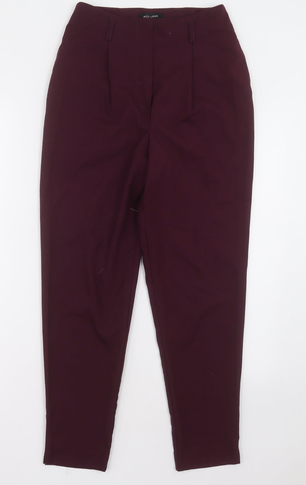 New Look Womens Purple  Polyester Trousers  Size 6 L27 in Regular Hook & Eye