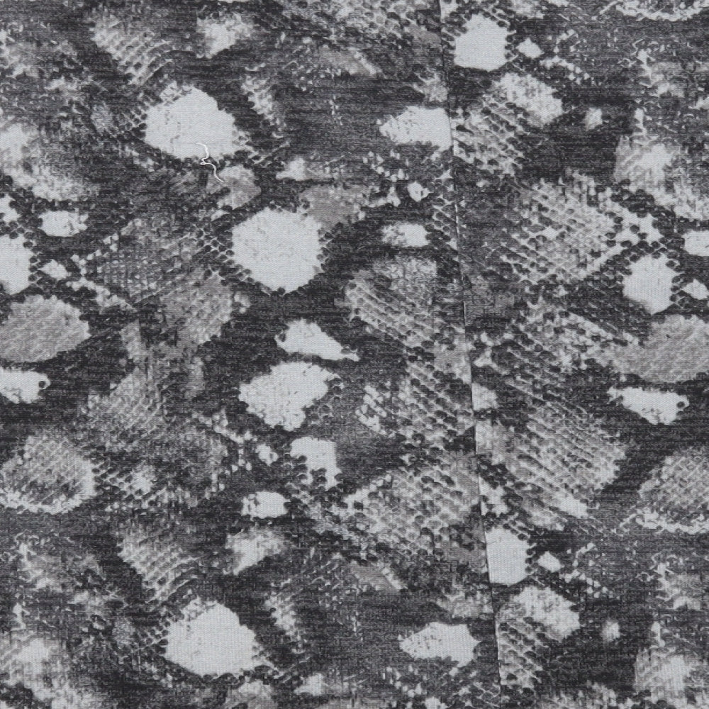 Primark Womens Grey Crew Neck Animal Print Polyester Pullover Jumper Size M