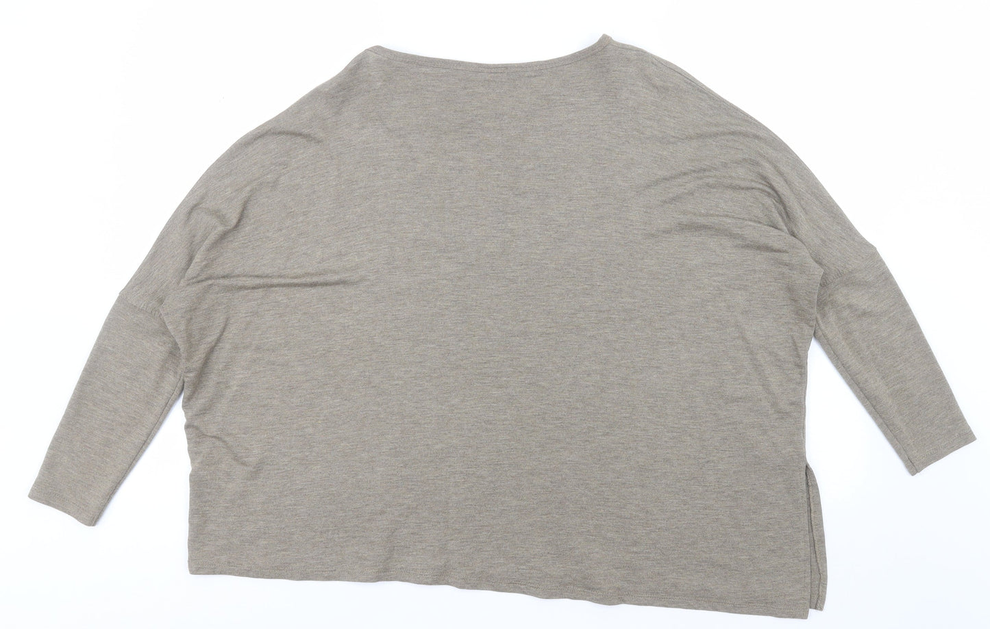 Womens UK Size S Zara Green Basic T-Shirt