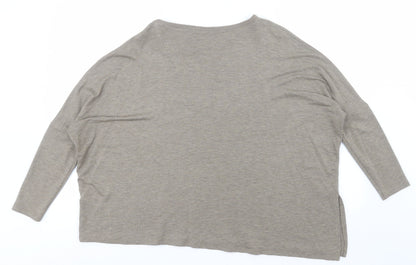 Womens UK Size S Zara Green Basic T-Shirt