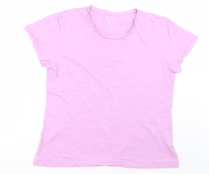 Womens UK Size M Dunnes Stores Purple Basic T-Shirt