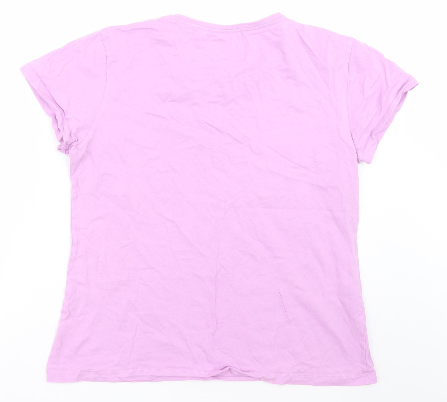 Womens UK Size M Dunnes Stores Purple Basic T-Shirt