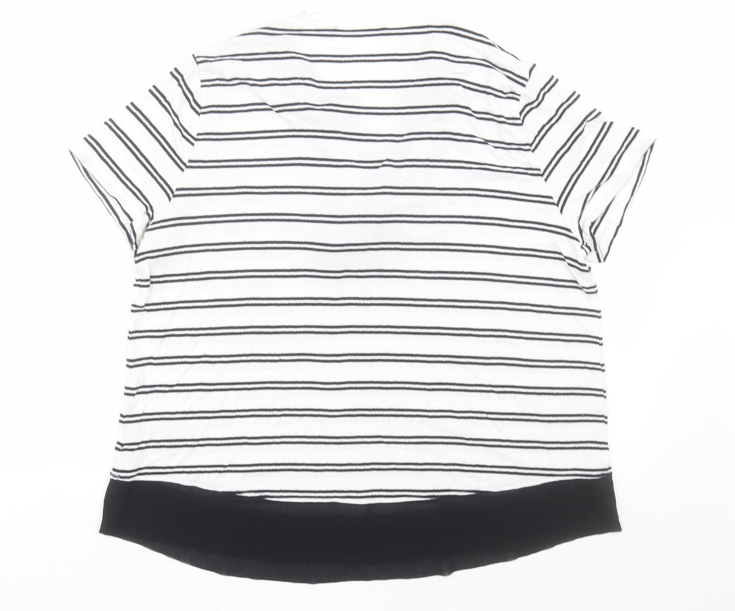 Womens UK Size 14 Marks and Spencer White Basic T-Shirt