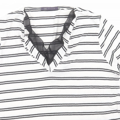 Womens UK Size 14 Marks and Spencer White Basic T-Shirt