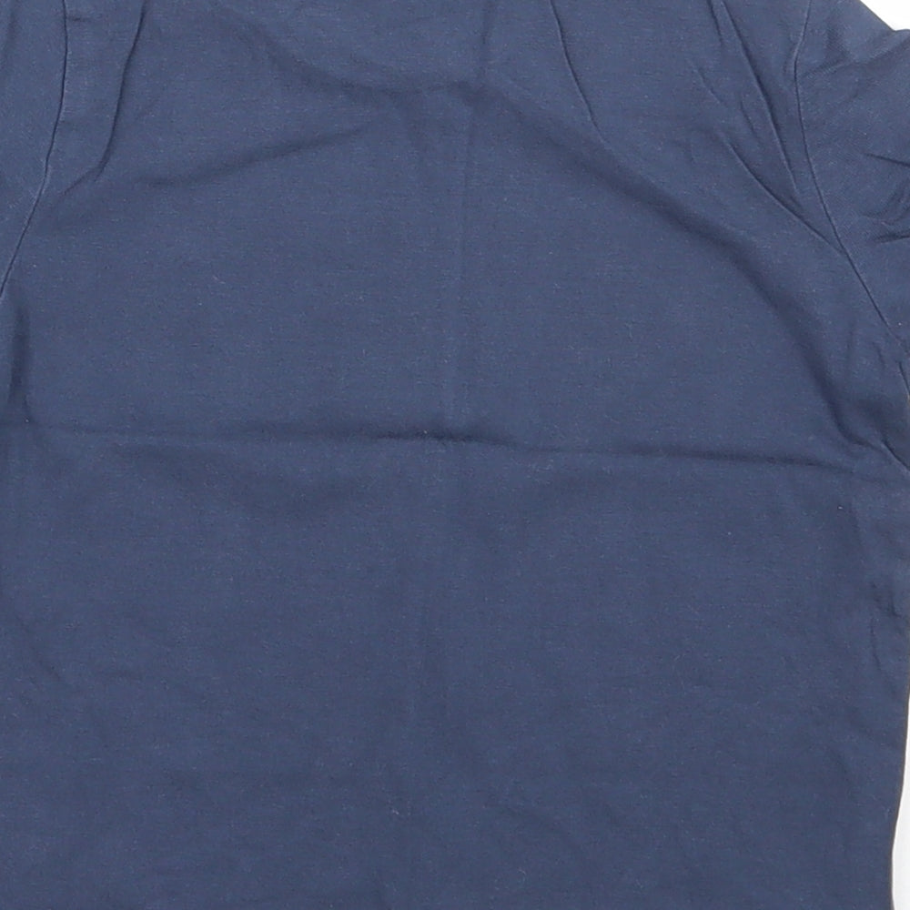 Mothercare Boys Blue  Cotton Jersey T-Shirt Size 3-4 Years Round Neck Pullover