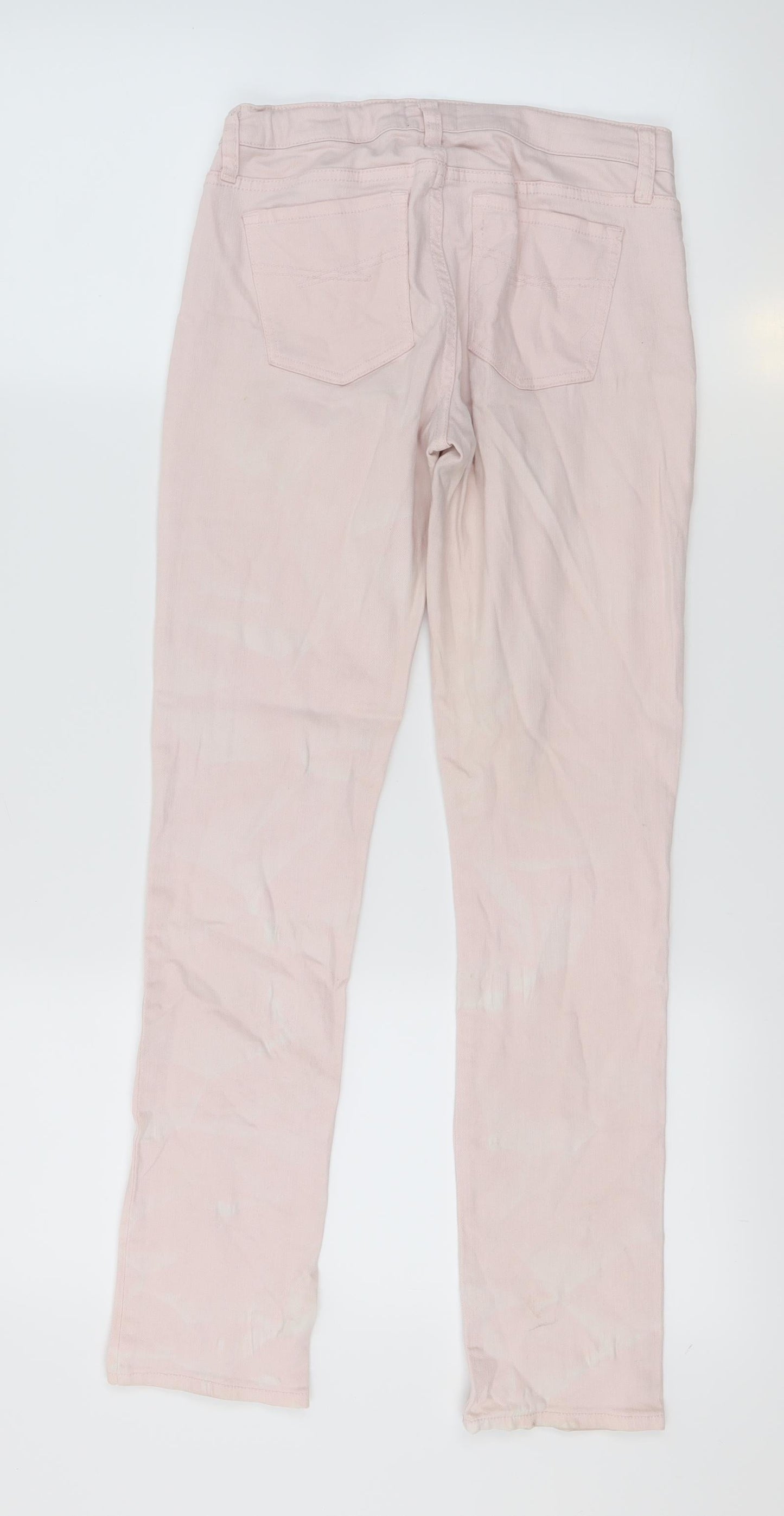 Gap Kids Girls Pink Tie Dye Cotton Skinny Jeans Size 13 Years  Regular Zip