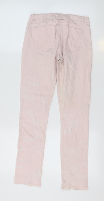 Gap Kids Girls Pink Tie Dye Cotton Skinny Jeans Size 13 Years  Regular Zip