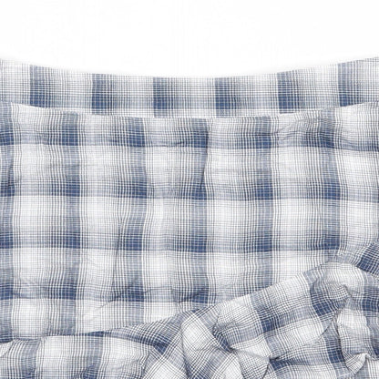 Oasis Womens Blue Geometric Viscose A-Line Skirt Size 10   Zip