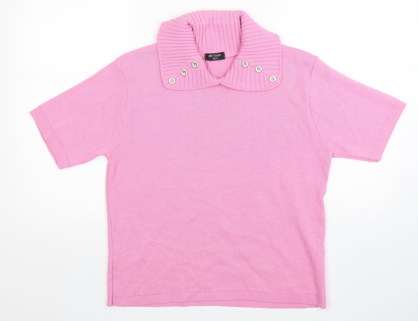Womens UK Size M Ellie Louise Pink Pullover Jumper