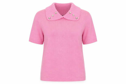 Womens UK Size M Ellie Louise Pink Pullover Jumper