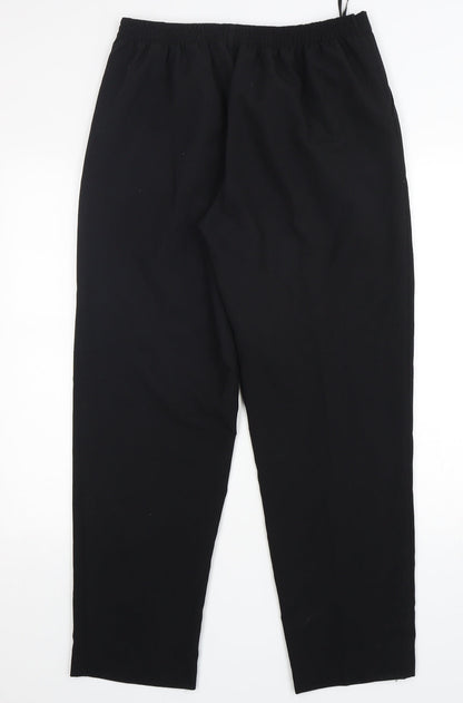 Classics  Womens Black  Polyester Trousers  Size 14 L29 in Regular