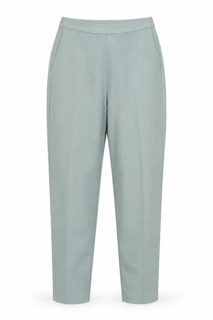 Womens UK Size 14 Slimma Regular Fit  Green Trousers
