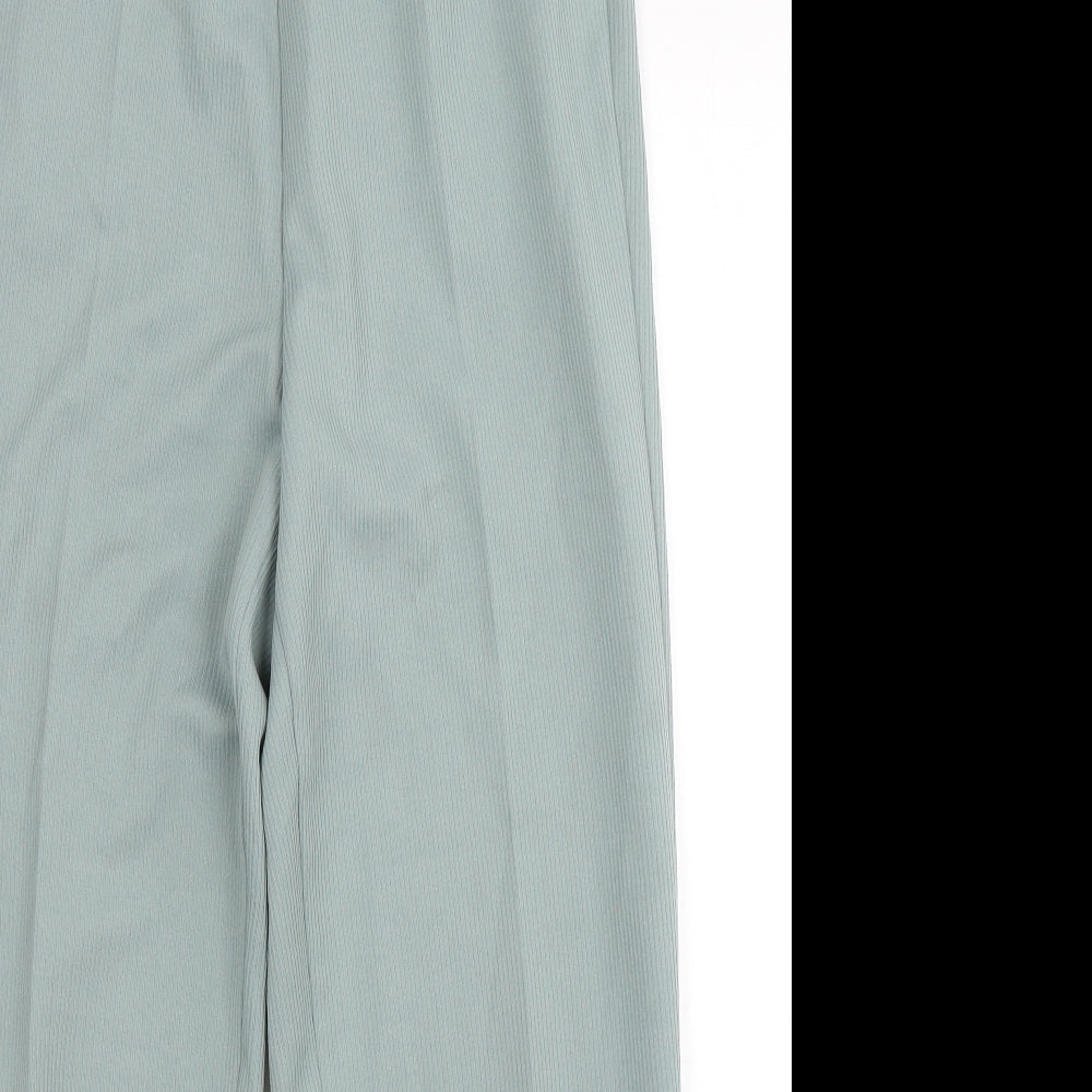 Womens UK Size 14 Slimma Regular Fit  Green Trousers