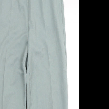 Womens UK Size 14 Slimma Regular Fit  Green Trousers