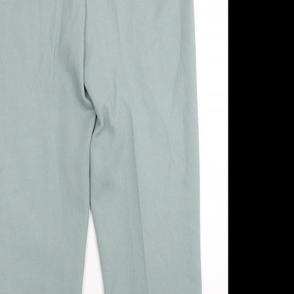 Womens UK Size 14 Slimma Regular Fit  Green Trousers