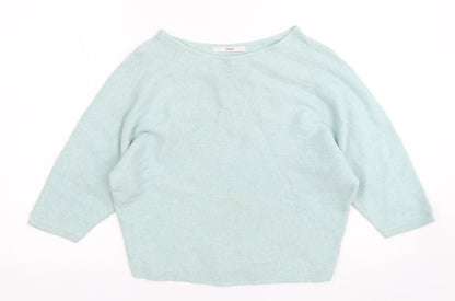 George Womens Green Round Neck  Viscose Pullover Jumper Size S