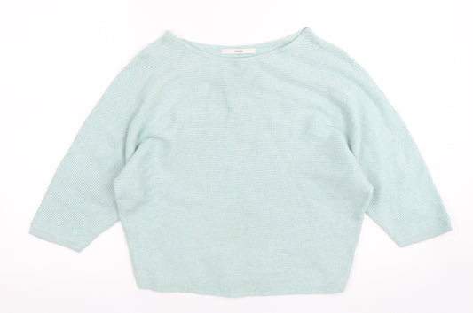 George Womens Green Round Neck  Viscose Pullover Jumper Size S