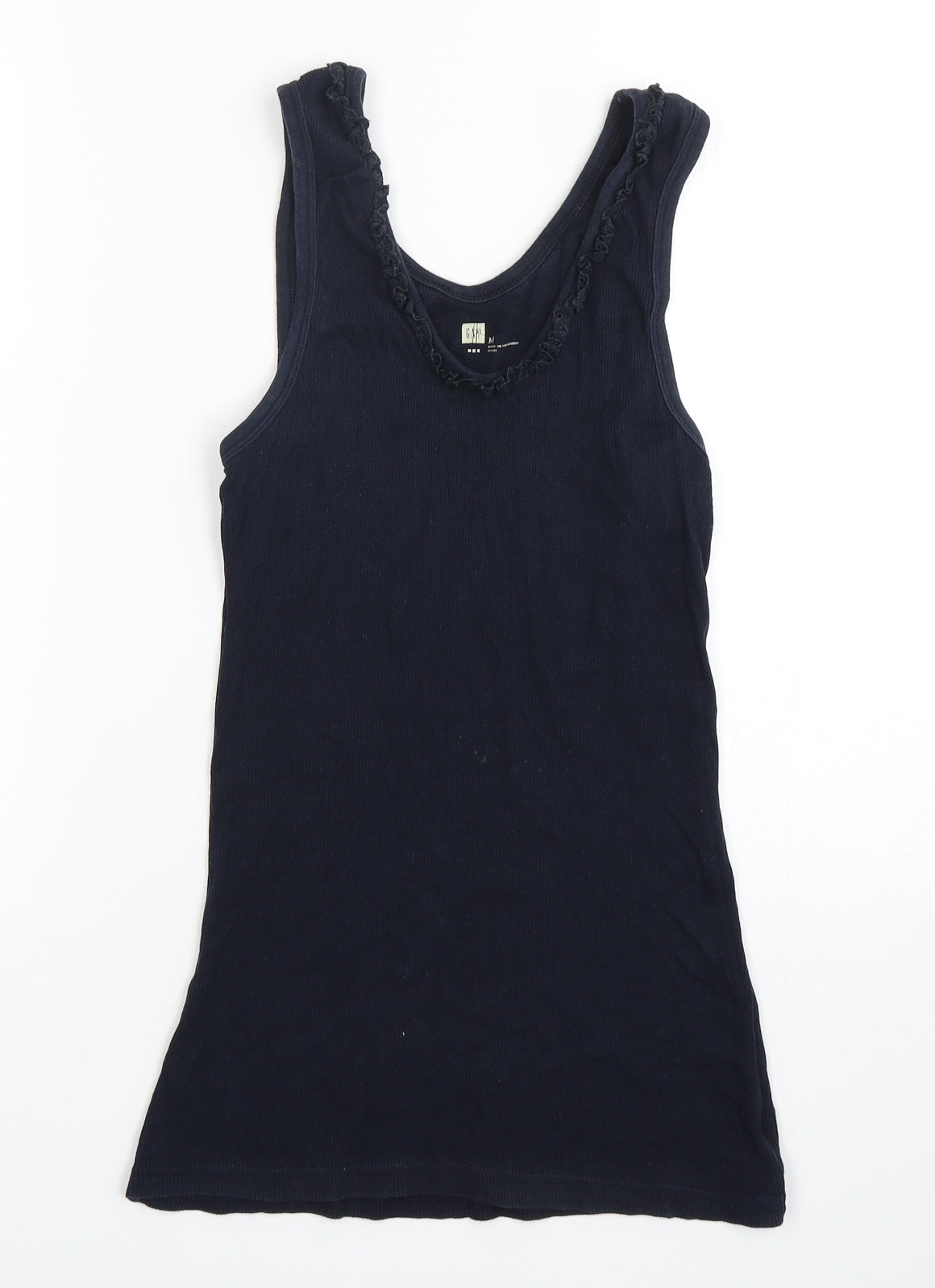 Womens UK Size M Gap Blue Basic Tank