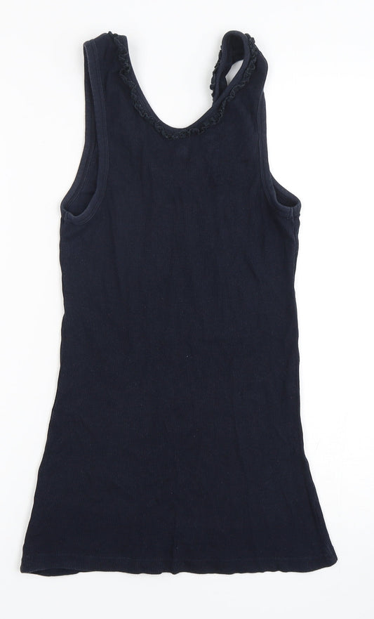 Womens UK Size M Gap Blue Basic Tank