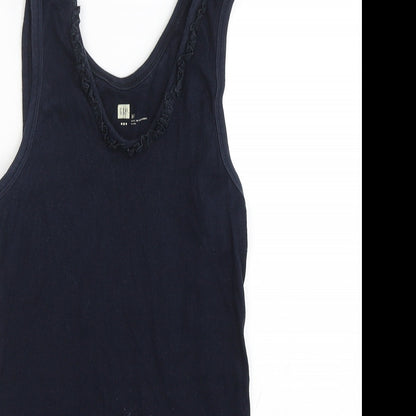 Womens UK Size M Gap Blue Basic Tank