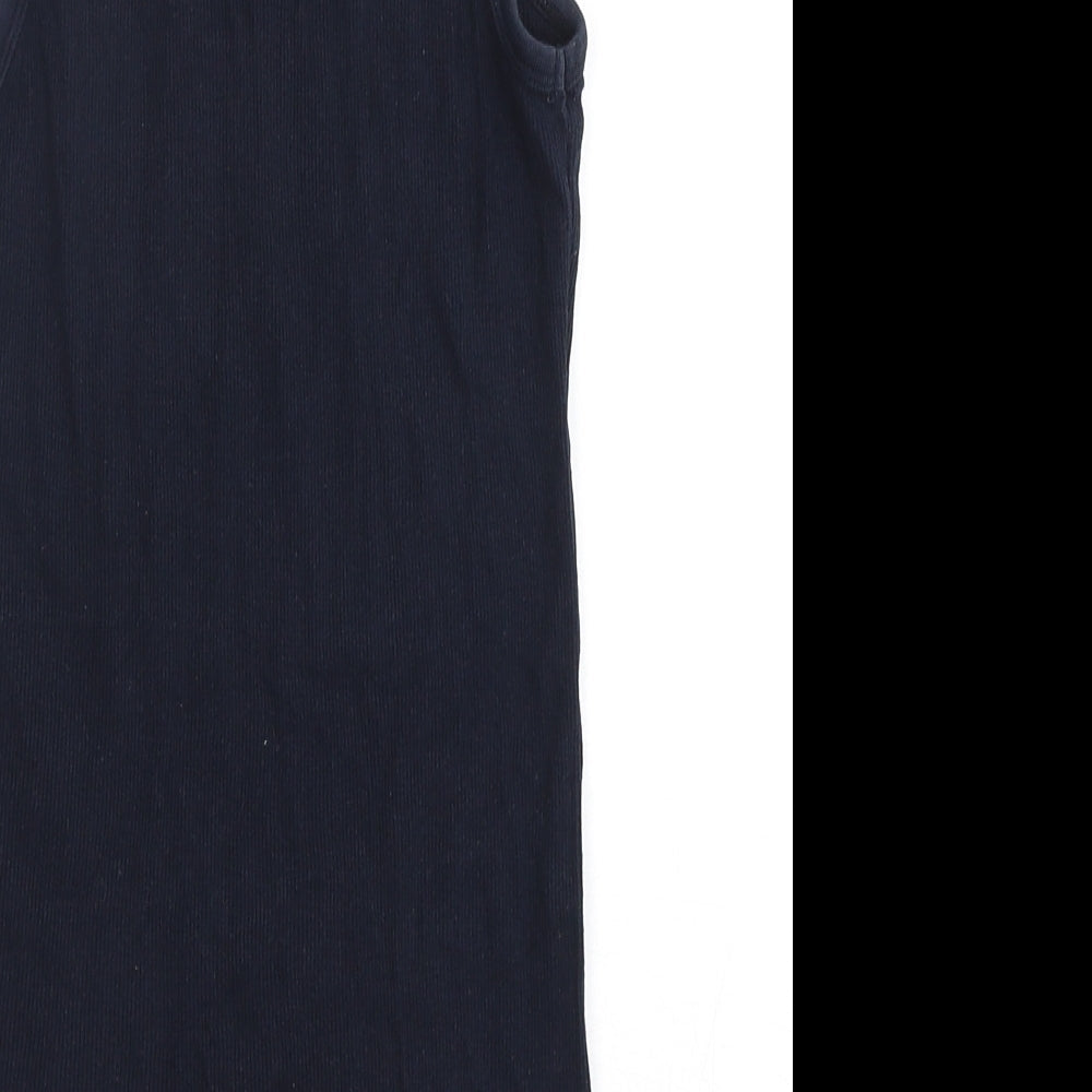 Womens UK Size M Gap Blue Basic Tank
