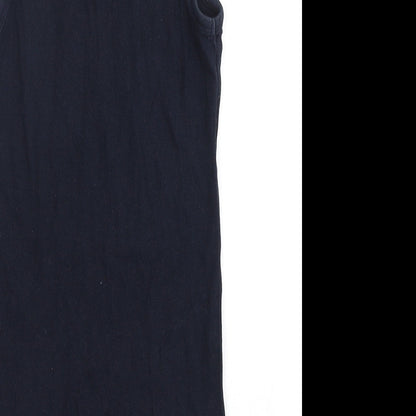 Womens UK Size M Gap Blue Basic Tank