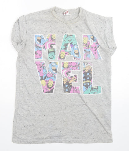 Womens UK Size 12 Atmosphere Grey Basic T-Shirt
