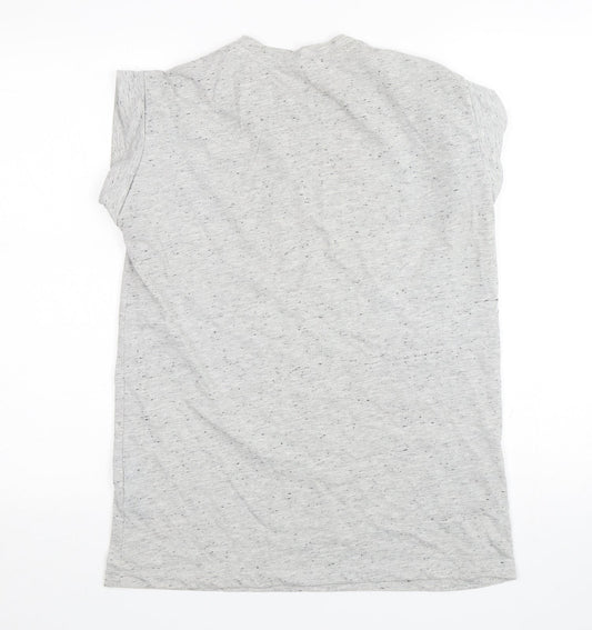Womens UK Size 12 Atmosphere Grey Basic T-Shirt