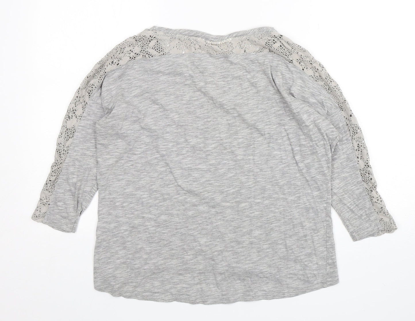 Womens UK Size M H&M Grey Basic T-Shirt