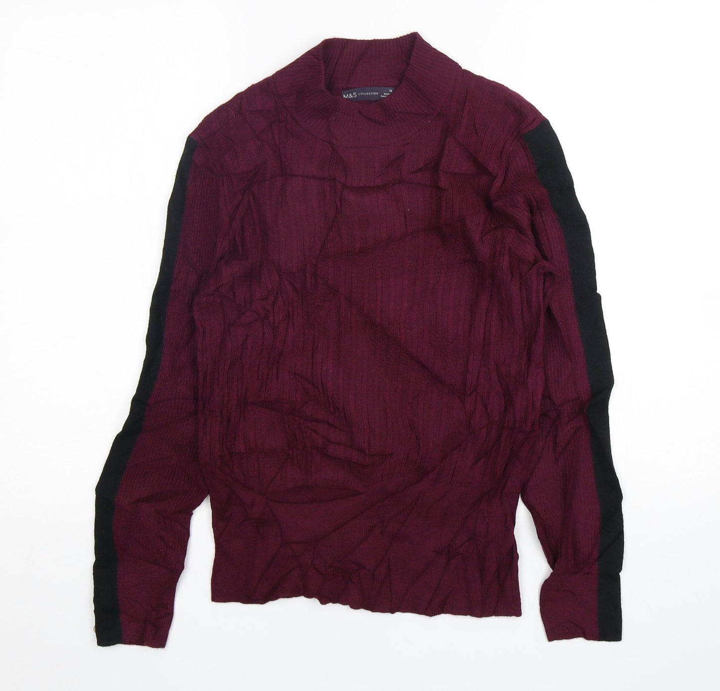 Womens UK Size 12 Marks and Spencer Purple Pullover Jumper