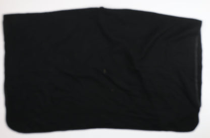 Womens UK Size One Size Preworn Black Cape Jumper