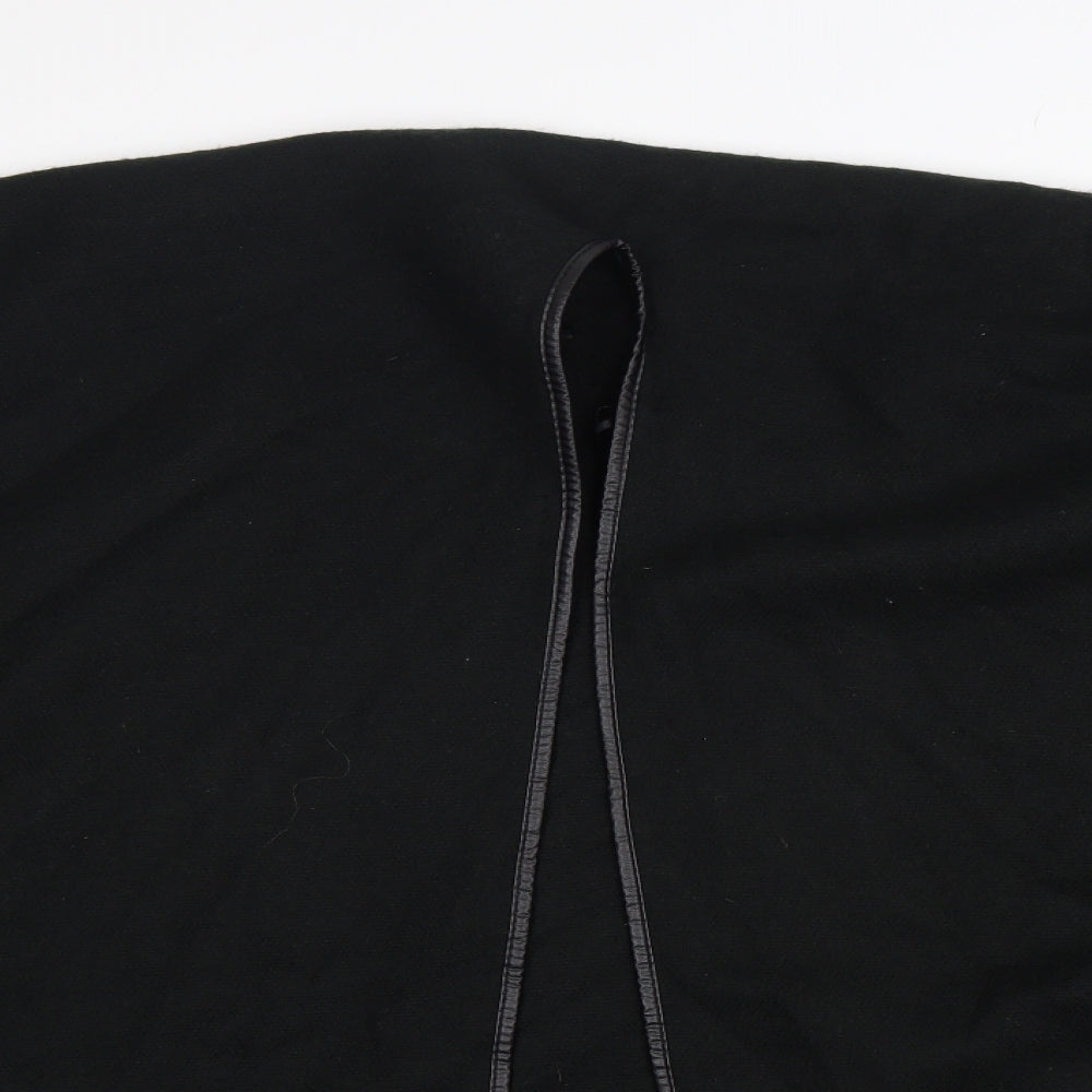 Womens UK Size One Size Preworn Black Cape Jumper