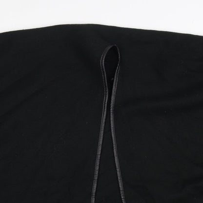 Womens UK Size One Size Preworn Black Cape Jumper