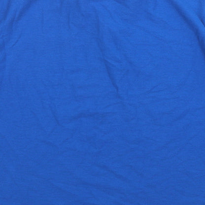 Slazenger Mens Blue  Polyester  Polo Size L Collared Pullover