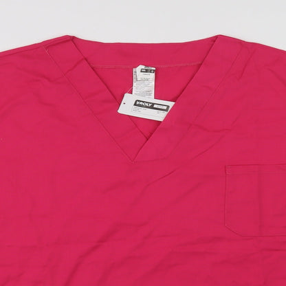Womens UK Size 3XL Roly Pink Basic Blouse