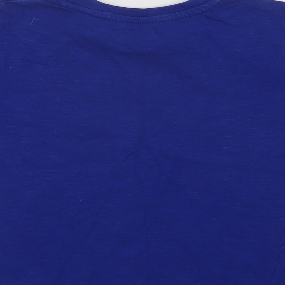 Dunnes Boys Blue  Cotton Basic T-Shirt Size 5 Years Crew Neck