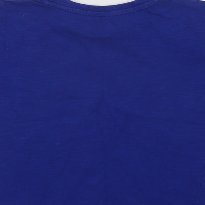 Dunnes Boys Blue  Cotton Basic T-Shirt Size 5 Years Crew Neck